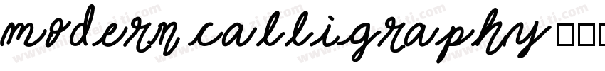 modern calligraphy字体转换